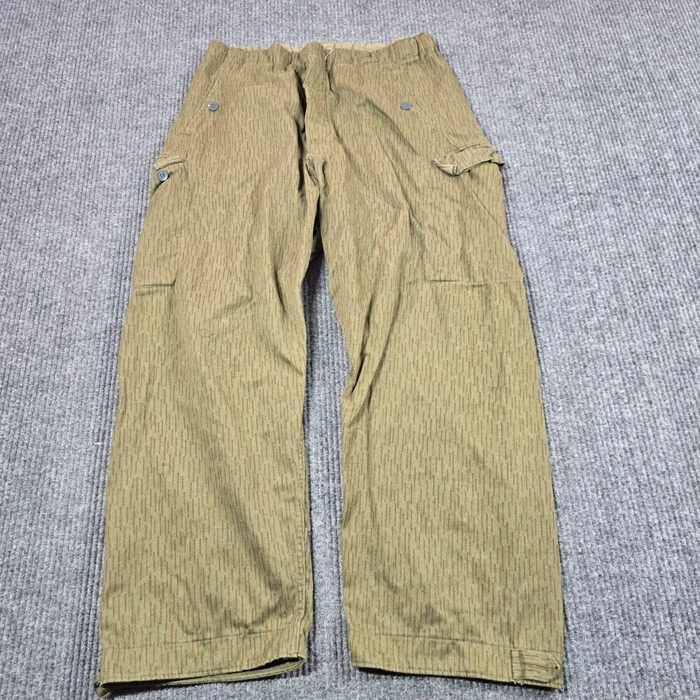 Vintage East German Strichtarn Raindrop Camo Pants M52 28